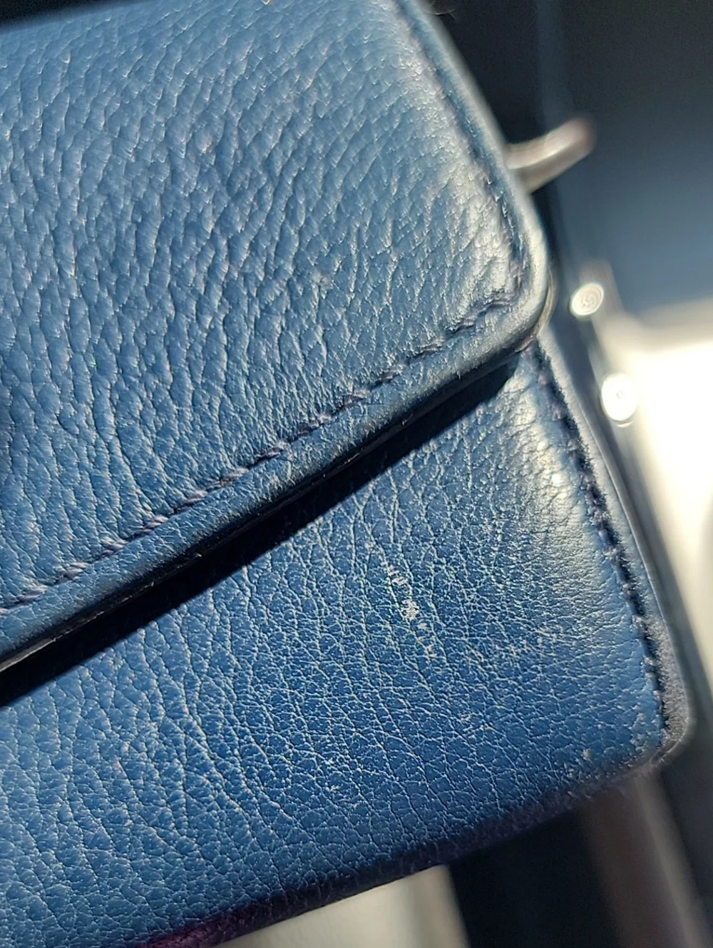 Michael Kors Navy Leather Continental Wallet